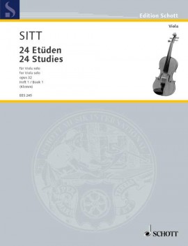Sitt 24 Studies Op32 Book 1 Viola Sheet Music Songbook