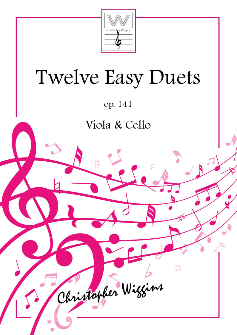 Wiggins Twelve Easy Duets Op141 Viola & Cello Sheet Music Songbook