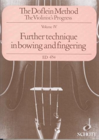 Doflein Violin Method Vol 4 Further Technique Sheet Music Songbook