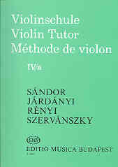 Sandor Violin Tutor/method Vol 4a Sheet Music Songbook