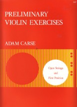 Carse Preliminary Exercises Violin Sheet Music Songbook