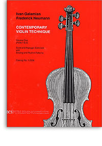 Contemporary Violin Technique Vol 1 Galamian Sheet Music Songbook