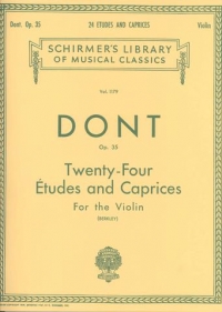 Dont Studies & Caprices (24) Op35 Violin Sheet Music Songbook