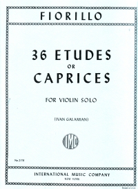 Fiorillo 36 Etudes Or Caprices Violin Sheet Music Songbook