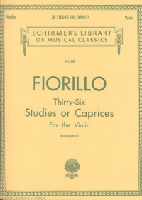 Fiorillo 36 Studies Or Caprices Violin Sheet Music Songbook
