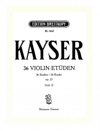 Kayser Studies Op20 Book 2 Violin Sheet Music Songbook