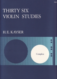 Kayser Studies 36 Opus 20 Violin Complete Sheet Music Songbook