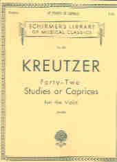 Kreutzer 42 Studies & Caprices Violin Sheet Music Songbook
