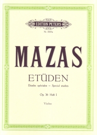 Mazas Studies Book 1 Op36 Violin Sheet Music Songbook