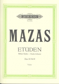 Mazas Studies Book 2 Op36 Violin Sheet Music Songbook