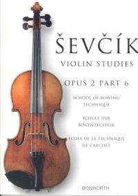 Sevcik Op2 Part 6 School Of Bowing Technic Violin Sheet Music Songbook