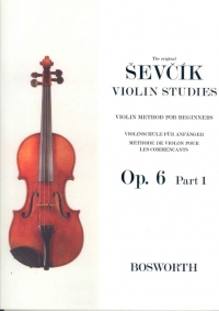 Sevcik Op6 Part 1 Studies Violin Sheet Music Songbook