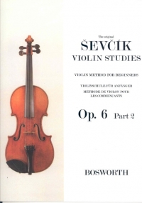 Sevcik Op6 Part 2 Studies Violin Sheet Music Songbook