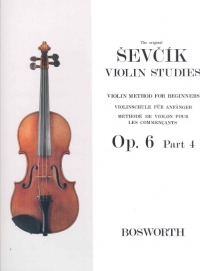Sevcik Op6 Part 4 Studies Violin Sheet Music Songbook
