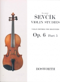 Sevcik Op6 Part 5 Studies Violin Sheet Music Songbook