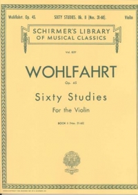 Wohlfahrt Op45 60 Studies Book 2 Violin Sheet Music Songbook