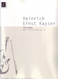 Kayser 36 Studies Op 20 (ed Jacobsen) Violin Sheet Music Songbook