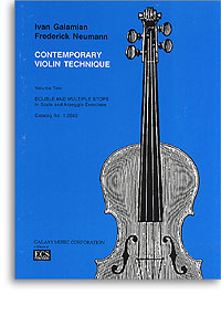 Contemporary Violin Technique Vol 2 Galamian Sheet Music Songbook