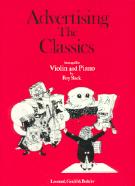Advertising The Classics 1 Violin & Piano Slack Sheet Music Songbook