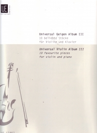 Universal Violin Album 3 Sheet Music Songbook