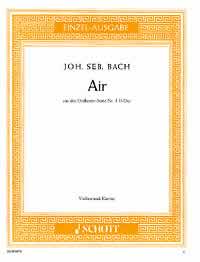 Bach Air On A G String Violin Sheet Music Songbook