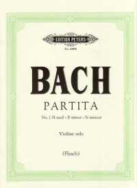 Bach Partita No 1 Bmin Violin Solo Sheet Music Songbook