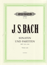 Bach Sonatas & Partitas (6) Violin Solo Flesch Sheet Music Songbook