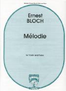 Bloch Melodie Violin Sheet Music Songbook