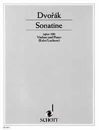 Dvorak Sonatina Op100 G Kehr/lechner Violin & Pno Sheet Music Songbook