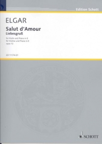 Elgar Salut Damour Op12 E Violin Sheet Music Songbook
