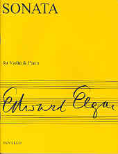 Elgar Sonata Op82 Violin Sheet Music Songbook