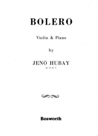 Hubay Bolero Op51/3 Violin Sheet Music Songbook
