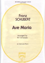 Schubert Ave Maria (simplified) Ambrosio Violin Sheet Music Songbook