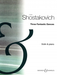 Shostakovich 3 Fantastic Dances Op5a Violin Sheet Music Songbook