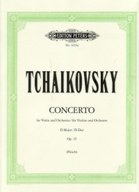 Tchaikovsky Concerto Op35 D Flesch Violin & Piano Sheet Music Songbook