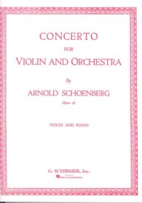 Schoenberg Concerto Op36 Violin Sheet Music Songbook