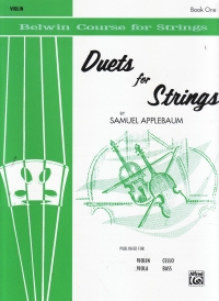 Duets For Strings Book 1 Violin Applebaum Sheet Music Songbook
