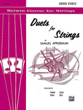 Duets For Strings Book 3 Violin Applebaum Sheet Music Songbook