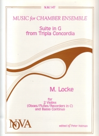 Locke Suite G (tripla Concordia) Violin Duet Sheet Music Songbook