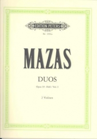 Mazas Duets Book 1 Op39 Violin Sheet Music Songbook