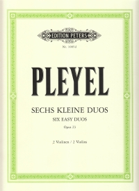 Pleyel Duos Op23 2 Violins Sheet Music Songbook