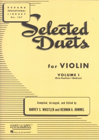Selected Duets Vol 1 Whistler Violin Sheet Music Songbook