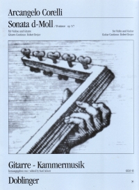 Corelli Sonata Dmin Op5/7 Violin/guitar Sheet Music Songbook