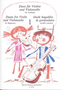 Duos For Violin & Cello For Beginners Sheet Music Songbook
