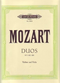 Mozart Duos Kv423/424 Violin & Viola Sheet Music Songbook
