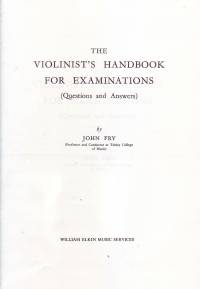 Fry Violinists Handbook For Examinations Sheet Music Songbook
