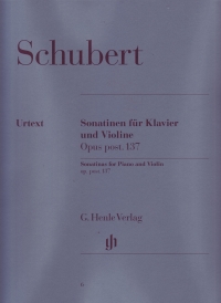 Schubert Sonatinas Op137 Violin Sheet Music Songbook