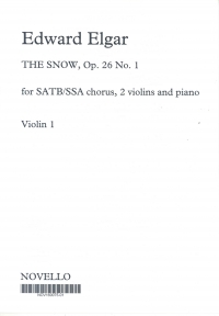 Elgar Snow Op 26 No 1 Violin 1 Sheet Music Songbook
