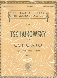 Tchaikovsky Concerto Op35 Mittell Violin Sheet Music Songbook