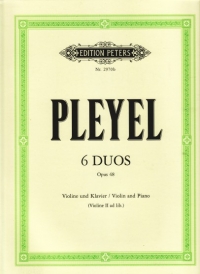 Pleyel Duos (6) Op48 2 Violins Sheet Music Songbook